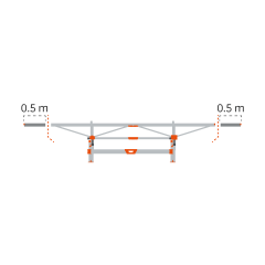 Ensemble extension de 2 x 0,5 m, (F2,F2+)