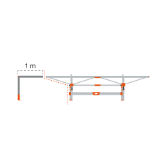 Extension 1.0 m incl. support leg