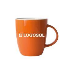 Coffee mug, porcelain (orange)