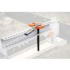 Log clamp with mounting bracket, B1001