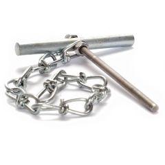 Cotter pin with chain, 8 mm, M5-M6