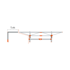 Extension 39 1/4" (1.0 m) incl. support leg