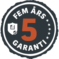 Fem års garanti